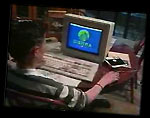 Kid playing Space Quest 3 The Pirates of Pestulon